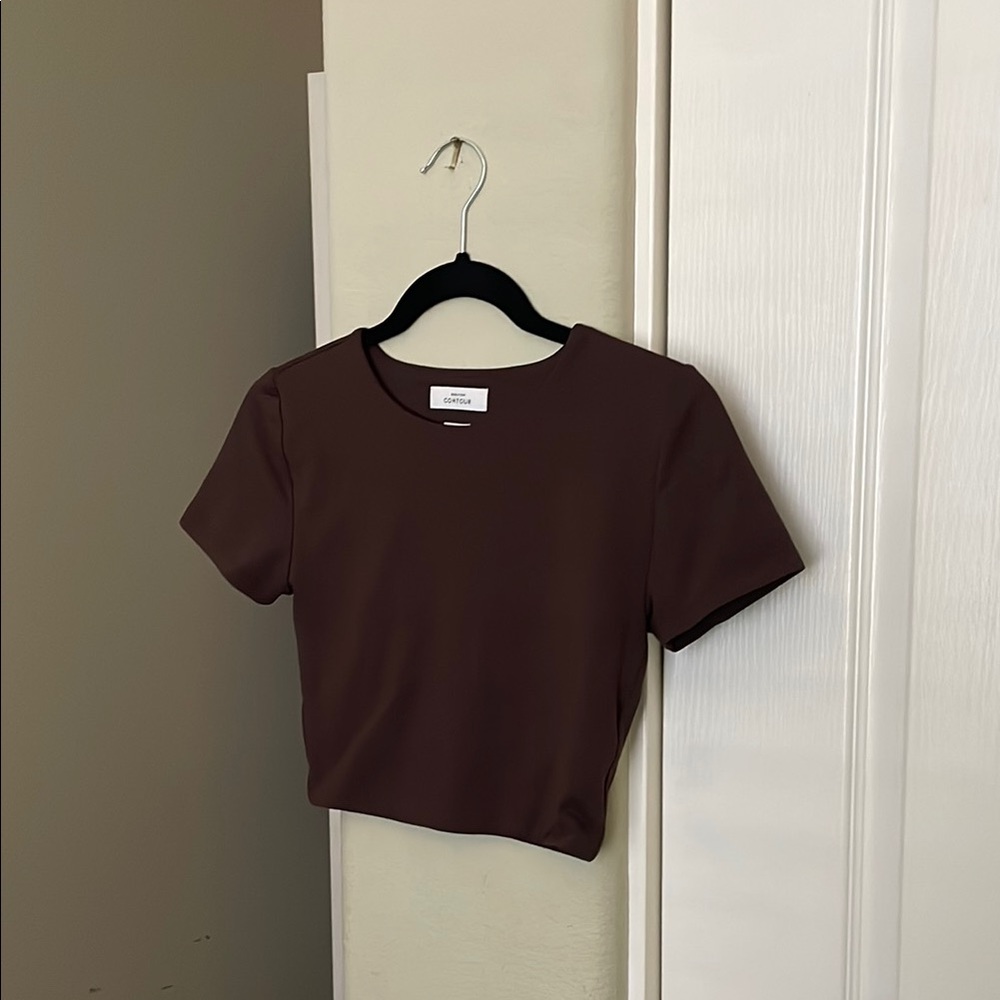 Aritzia Babaton Contour Crop Shirt